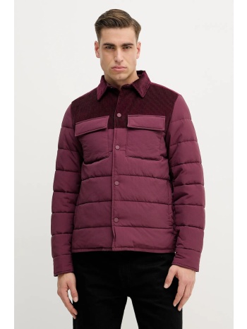 μπουφάν united colors of benetton χρώμα μπορντό, 2rwlun06v