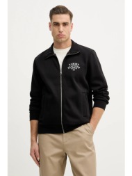 μπλούζα tommy hilfiger χρώμα: μαύρο, mw0mw41425 64% βαμβάκι, 36% ανακυκλωμένος πολυεστέρας