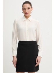 μεταξωτό πουκάμισο weekend max mara curvone χρώμα: μπεζ, 2615111121600 100% μετάξι