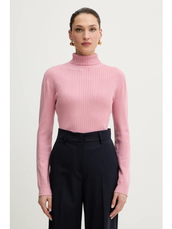 πουλόβερ με προσθήκη μαλλιού morgan χρώμα ροζ, mentol 75%