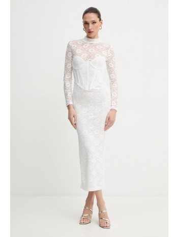 φόρεμα bardot χρώμα μπεζ, 60189db κύριο υλικό 90%