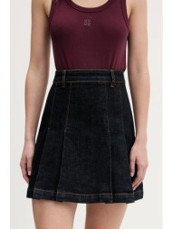 φούστα hugo gerelise dubraxo χρώμα: ναυτικό μπλε, 50556742 99% βαμβάκι, 1% ελαστάν