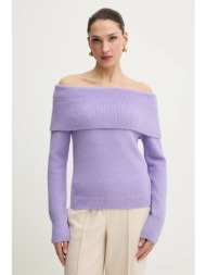 πουλόβερ morgan χρώμα: μοβ, mbogo 68% πολυεστέρας, 32% πολυαμίδιο