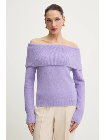 πουλόβερ morgan χρώμα μοβ, mbogo 68% πολυεστέρας, 32%