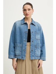 τζιν μπουφάν weekend max mara circoli χρώμα: μπλε, 2615041091600 100% βαμβάκι