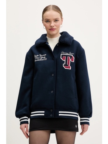 μπουφάν με προσθήκη μάλλινου υφάσματος tommy jeans κύριο