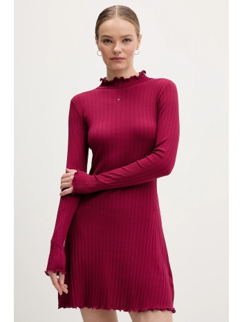 φόρεμα tommy jeans 95% βαμβάκι, 5% ελαστάν