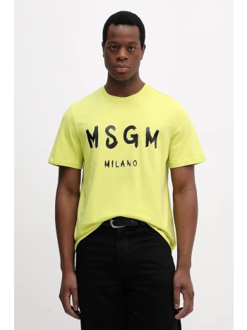 βαμβακερό μπλουζάκι msgm 100% βαμβάκι