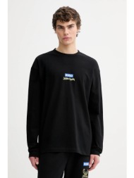 βαμβακερή μπλούζα με μακριά μανίκια hugo blue hugo x jujutsu kaisen 100% βαμβάκι