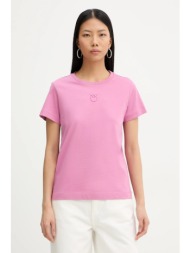 βαμβακερό μπλουζάκι pinko 100% βαμβάκι