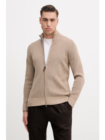 ζακέτα με προσθήκη μαλλιού hackett london 55% μαλλί μερινό