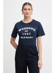 βαμβακερό μπλουζάκι weekend max mara tenue 100% βαμβάκι
