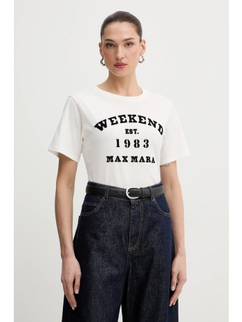 βαμβακερό μπλουζάκι weekend max mara tenue 100% βαμβάκι