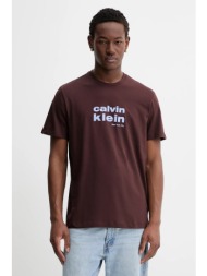 βαμβακερό μπλουζάκι calvin klein 100% βαμβάκι
