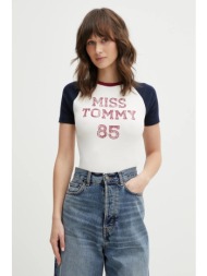 μπλουζάκι tommy jeans 98% βαμβάκι, 2% ελαστάν