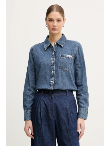 τζιν πουκάμισο calvin klein jeans 100% βαμβάκι