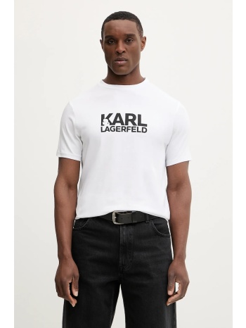 βαμβακερό μπλουζάκι karl lagerfeld 100% βαμβάκι