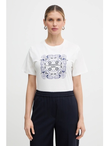βαμβακερό μπλουζάκι weekend max mara west 100% βαμβάκι
