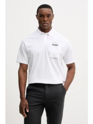 βαμβακερό μπλουζάκι πόλο karl lagerfeld 100% βαμβάκι