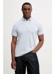 βαμβακερό μπλουζάκι πόλο karl lagerfeld 100% βαμβάκι