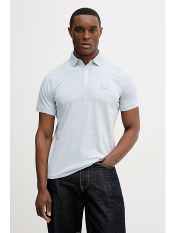 βαμβακερό μπλουζάκι πόλο karl lagerfeld 100% βαμβάκι