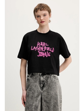 βαμβακερό μπλουζάκι karl lagerfeld jeans 100% βαμβάκι