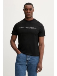 βαμβακερό μπλουζάκι karl lagerfeld 100% βαμβάκι