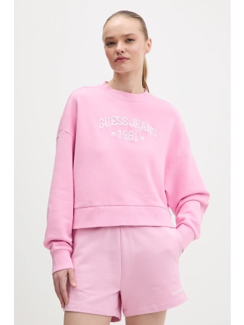 βαμβακερή μπλούζα guess jeans 100% βαμβάκι