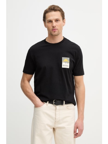 βαμβακερό μπλουζάκι boss orange te_plain 100% βαμβάκι