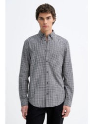 βαμβακερό πουκάμισο tommy jeans 100% βαμβάκι