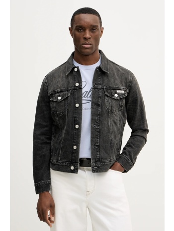 βαμβακερό τζιν μπουφάν calvin klein jeans 100% βαμβάκι