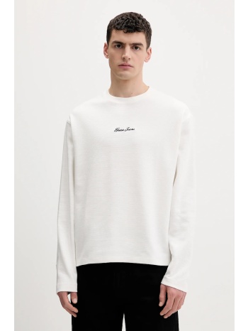 βαμβακερή μπλούζα με μακριά μανίκια guess jeans 100% βαμβάκι