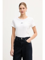 βαμβακερό μπλουζάκι boss orange c elove embro 100% βαμβάκι