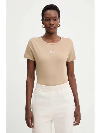 βαμβακερό μπλουζάκι boss orange c elove embro 100% βαμβάκι