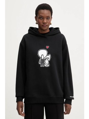 βαμβακερή μπλούζα karl lagerfeld ikon 100% οργανικό βαμβάκι