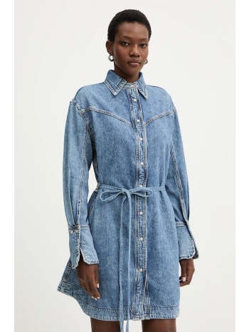 φόρεμα τζιν boss orange c shirtdress κύριο υλικό 100%