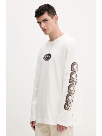 βαμβακερή μπλούζα με μακριά μανίκια adidas originals 100%