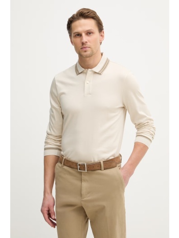 βαμβακερή μπλούζα με μακριά μανίκια boss h-pleins 202 100%