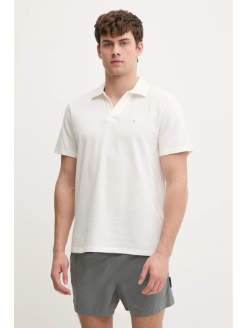 βαμβακερό μπλουζάκι πόλο karl lagerfeld kl metal 100%