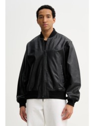 δερμάτινο μπουφάν bomber ...