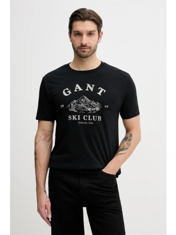 βαμβακερό μπλουζάκι gant 100% βαμβάκι