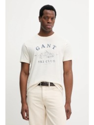 βαμβακερό μπλουζάκι gant 100% βαμβάκι