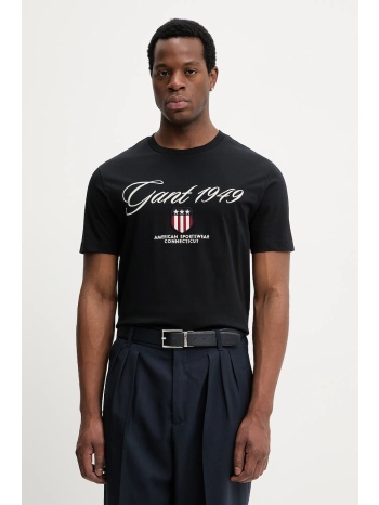 βαμβακερό μπλουζάκι gant 100% ανακυκλωμένο βαμβάκι