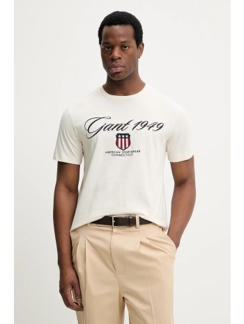 βαμβακερό μπλουζάκι gant 100% ανακυκλωμένο βαμβάκι