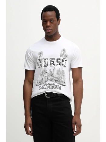 βαμβακερό μπλουζάκι guess 100% βαμβάκι