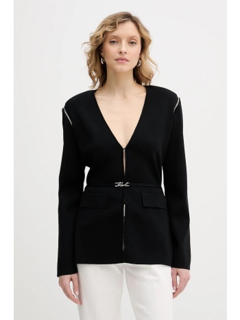 πλεκτή ζακέτα karl lagerfeld 51% βισκόζη, 49% νάιλον