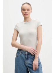 μπλουζάκι adidas essentials rib cap 45% βαμβάκι, 45% βισκόζη, 10% ελαστάν