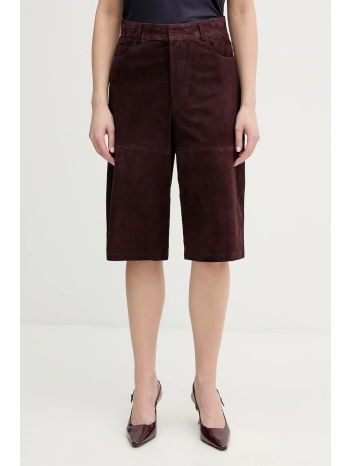 σουέτ σορτς marella scoglio 100% δερμάτινο κατσίκα