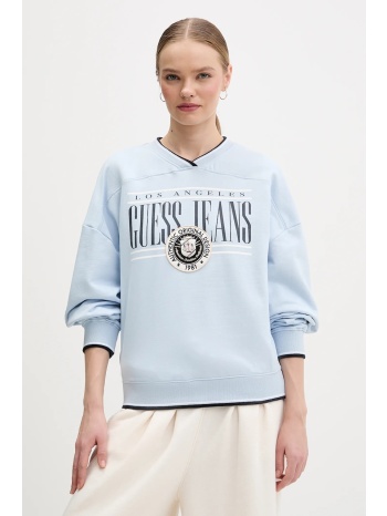 βαμβακερή μπλούζα guess jeans 100% βαμβάκι