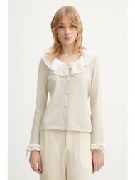 πλεκτή ζακέτα the sleeper υλικό 1: 70% βισκόζη, 30% πολυεστέρας
υλικό 2: 100% βαμβάκι